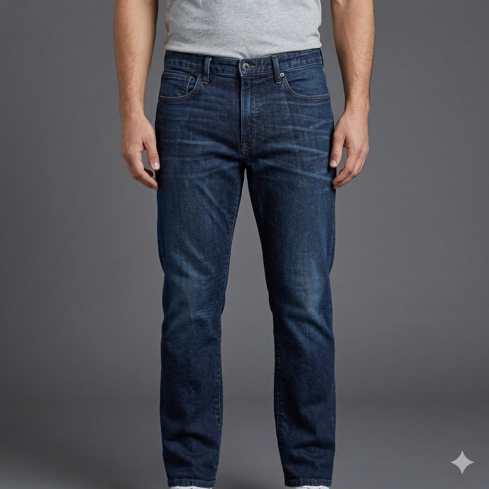 Bonobos Premium Indigo Jeans Whiskered Faded Wash 35/30
